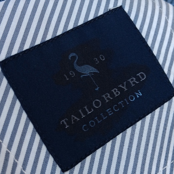 TAILORBYRD COLLECTION MEN'S 98% COTTON CHECK  SUMMER BLAZER - Picture 15 of 17